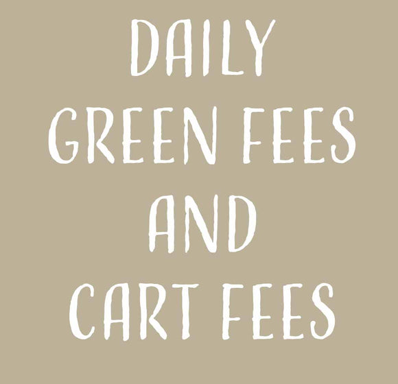 Green Fees and Cart Fees